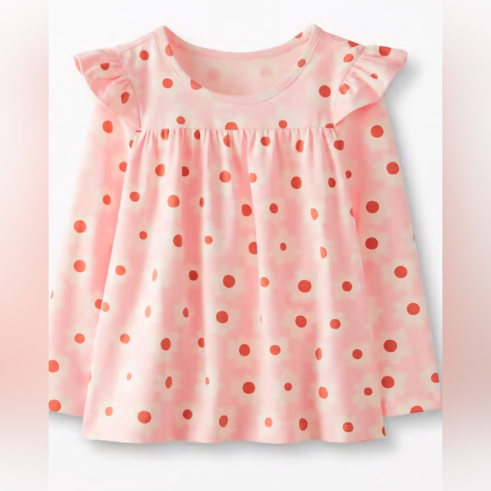 Hanna Andersson Flowered L/S Tee -Size 8 (130) Girls
